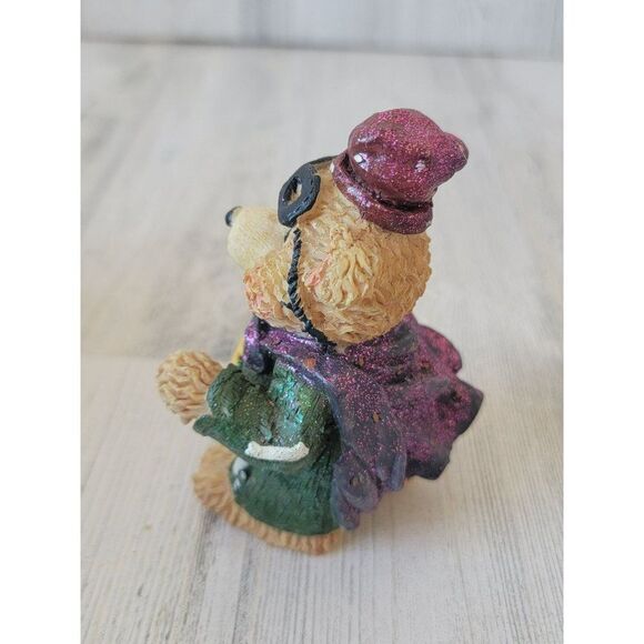 Teddy bear Halloween figure skeleton costume glitter home decor - Picture 5 of 6